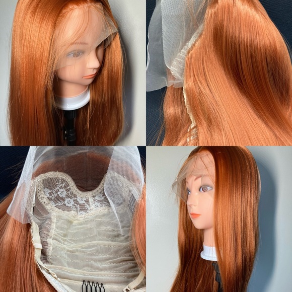 Ginger Copper Red Lace Front Wig - Picture 3 of 4